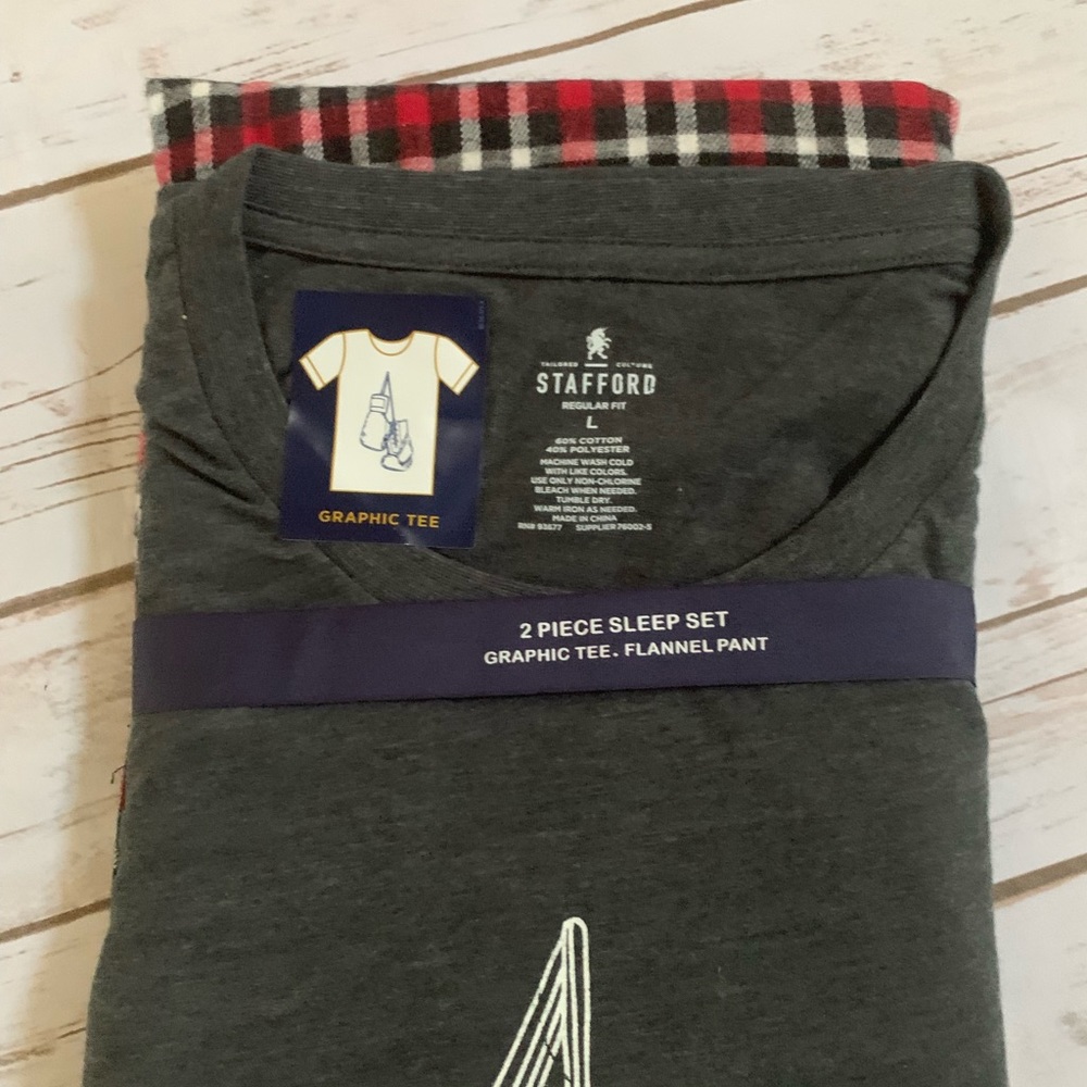 Men’s Stanford Regular Fit Pajama Set NWT Large